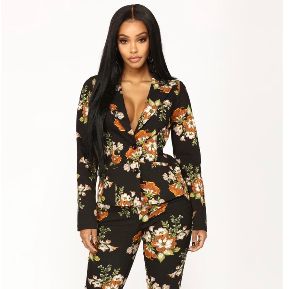 Floral Blazer and Pant